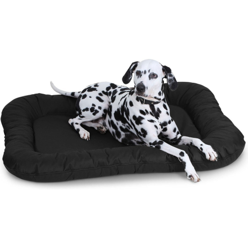 Knuffelwuff Waterproof Indoor and Outdoor Dog Bed Lucky L 70 x 46cm Black