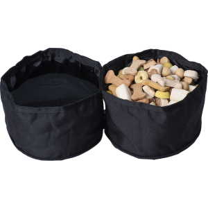 2-in-1 foldable travel bowl