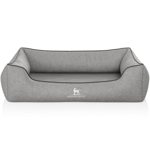 Knuffelwuff Velour Orthopaedic Dog Bed with Hand-Woven...