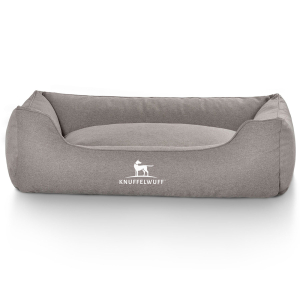 Knuffelwuff Velour Dog Bed Crispino with Hand-Woven...