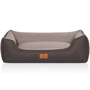 Knuffelwuff Velour Dog Bed Luke with Fine Hand-Woven...