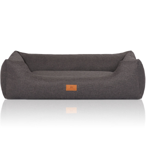 Knuffelwuff Velour Dog Bed Lotte with Fine Hand-Woven...