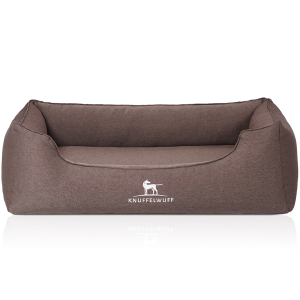 Knuffelwuff Velour Orthopaedic Dog Bed with Hand-Woven...