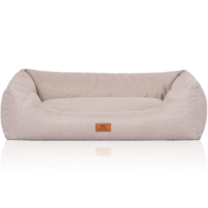 Knuffelwuff Velour Dog Bed Emma with Fine Hand-Woven...