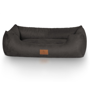 Knuffelwuff Velour Dog Bed Dreamline M-L 85 x 63cm Black