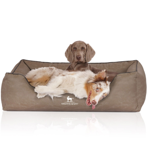 Knuffelwuff Artificial Leather Orthopaedic Dog Bed...