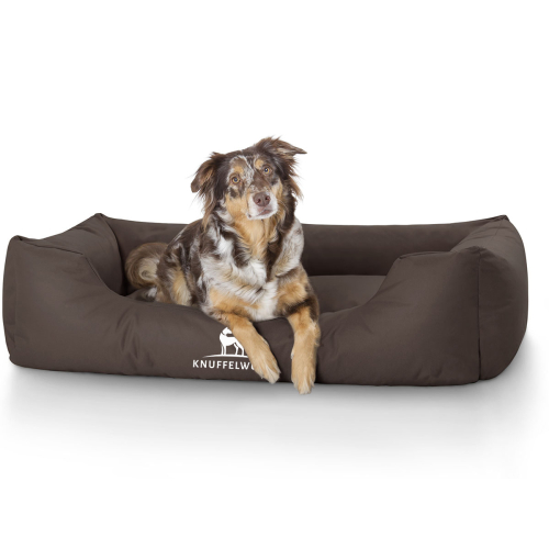 Knuffelwuff Water-Resistant Dog Bed Finlay XXL 120 x 85cm Brown