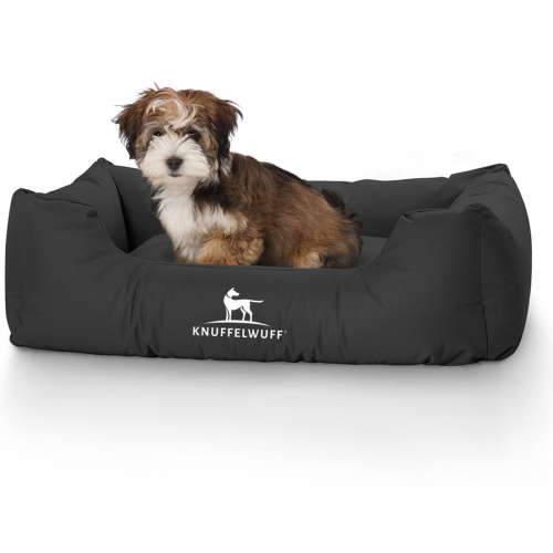 Knuffelwuff Water-Resistant Dog Bed Finlay M-L 85 x 63cm Black