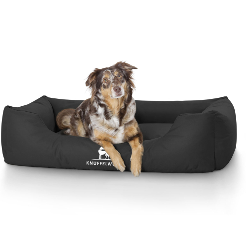 Knuffelwuff Water-Resistant Dog Bed Finlay XL 105 x 75cm Black