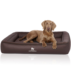 Knuffelwuff Hampstead orthopaedic dog bed made of...