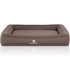 Knuffelwuff Yukon orthopaedic dog bed made of velour with...