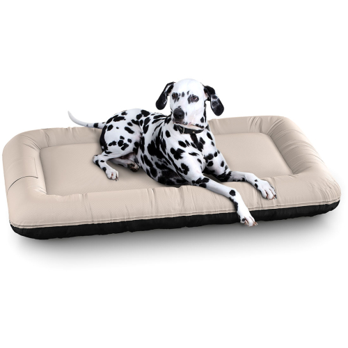 Knuffelwuff Indoor and Outdoor Dog Bed Lucky Colour Edition XL 100 x 73cm Beige