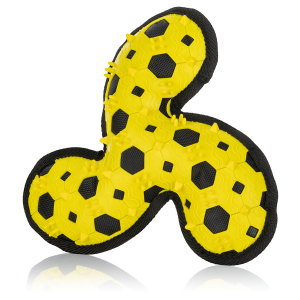 Knuffelwuff Tri Flyer Yellow dog toy made of rubber and...