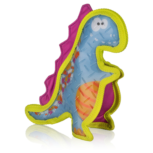 Knuffelwuff Dinosaur dog toy, T-rex, made of rubber and fabric