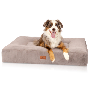 Knuffelwuff Midland orthopaedic dog bed with snuggly-soft...