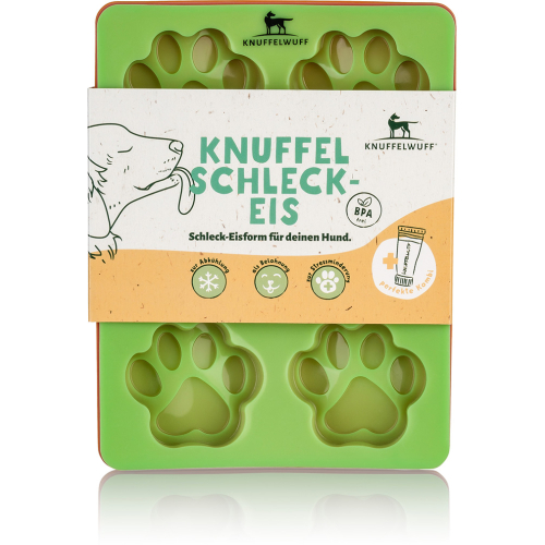 Knuffelwuff dog biscuit or ice mould, matt, pawprint, pack of 3