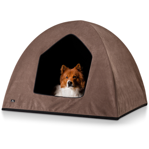 Knuffelwuff Yucatan dog cave, suitable for dog beds and dog mats, M – L, 90 x 70 x 70 cm, brown